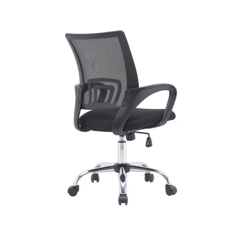 SILLA Q-CONNECT OFICINA SIENA MALLA BASE METALICA ALT MAX 1000 ANC 560 PROF 570 RUEDAS PREMIUM COLOR NEGRO