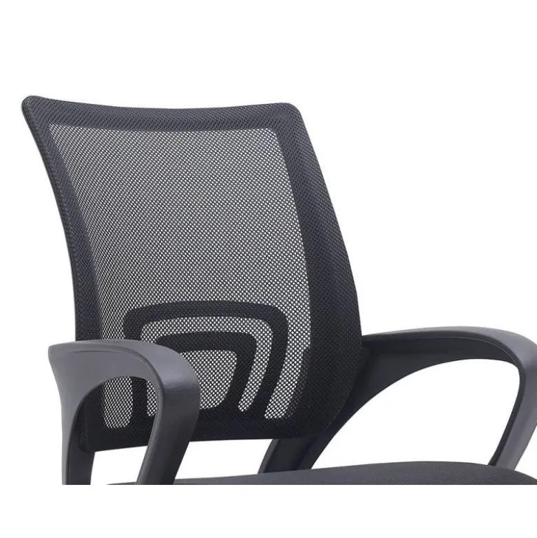SILLA Q-CONNECT OFICINA SIENA MALLA BASE METALICA ALT MAX 1000 ANC 560 PROF 570 RUEDAS PREMIUM COLOR NEGRO