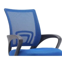 SILLA Q-CONNECT OFICINA SIENA MALLA BASE METALICA ALT MAX 1000 ANC 560 PROF 570 RUEDAS PREMIUM COLOR NEGRO AZUL