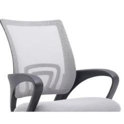 SILLA Q-CONNECT OFICINA SIENA MALLA BASE METALICA ALT MAX 1000 ANC 560 PROF 570 RUEDAS PREMIUM COLOR BLANCO GRIS