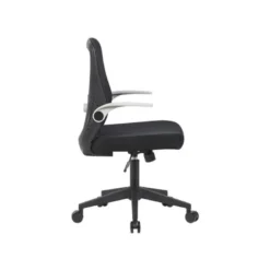SILLA Q-CONNECT OFICINA TERNI MALLA ALT MAX 1050 MM ANC 500 MM PROF 480 MM COLOR NEGRO CUERPO NEGRO