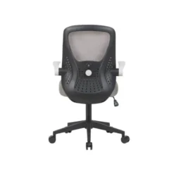 SILLA Q-CONNECT OFICINA TERNI MALLA ALT MAX 1050 MM ANC 500 MM PROF 480 MM COLOR GRIS CUERPO NEGRO