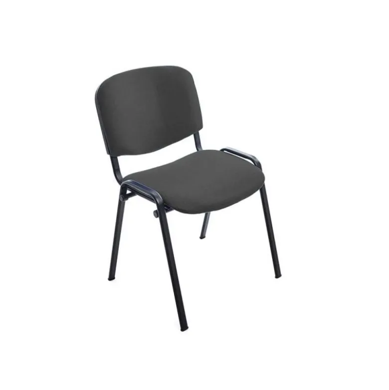 SILLA ROCADA CONFIDENTE ESTRUCTURA METALICA ASIENTO TELA IGNIFUGA GRIS 570X410X810 MM