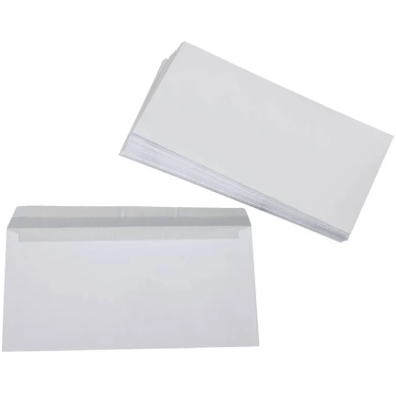 Sobre Americano Liderpapel 115x225mm 10 unidades 90g/m2 Color Blanco