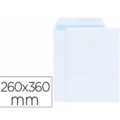 Sobre bolsa Liderpapel Blanco 260x360 mm Caja 250