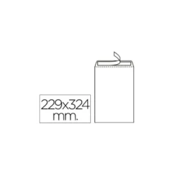 Sobre bolsa marca Liderpapel DIN C4 blanco