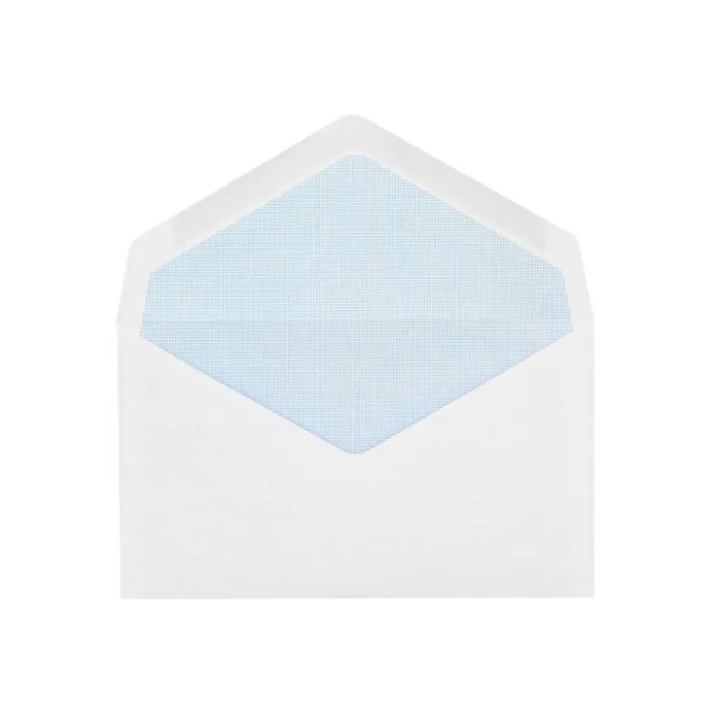 SOBRE LIDERPAPEL BLANCO CON FONDO 95X162 MM ENGOMADO SOLAPA DE PICO PAQUETE DE 25 UNIDADES