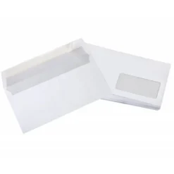 Sobre liderpapel n 3 blanco din americano ventana derecha 110x220 mm tira de silicona paquete de 25 unidades