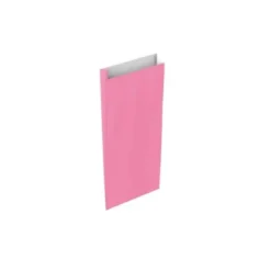 SOBRE PAPEL BASIKA CELULOSA ROSA CON FUELLE XS 120X250X30 MM PAQUETE DE 25 UNIDADES