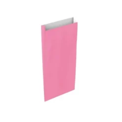 SOBRE PAPEL BASIKA CELULOSA ROSA CON FUELLE S 150X300X60 MM PAQUETE DE 25 UNIDADES