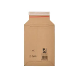 SOBRE PARA ENVIOS Q-CONNECT CARTON 100% RECICLADO Y RECICLABLE CIERRE AUTOADHESIVO314X252X72 MM COLOR KRAFT