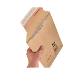 SOBRE PARA ENVIOS Q-CONNECT CARTON 100% RECICLADO Y RECICLABLE CIERRE AUTOADHESIVO314X252X72 MM COLOR KRAFT