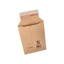 SOBRE PARA ENVIOS Q-CONNECT CARTON 100% RECICLADO Y RECICLABLE CIERRE AUTOADHESIVO252X167X72 MM COLOR KRAFT