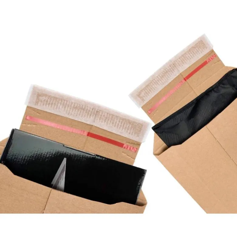 SOBRE PARA ENVIOS Q-CONNECT CARTON 100% RECICLADO Y RECICLABLE CIERRE AUTOADHESIVO252X167X72 MM COLOR KRAFT