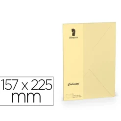SOBRE ROSSLER COLORETTI C5 COLOR MARRON ARENA 157X225 MM PACK DE 5 UNIDADES