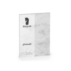 SOBRE ROSSLER COLORETTI C7 COLOR MARMOL GRIS 81X114 MM PACK DE 5 UNIDADES