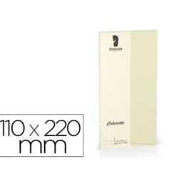 SOBRE ROSSLER COLORETTI DL AMERICANO COLOR MARMOL CREMA 110X220 MM PACK DE 5 UNIDADES