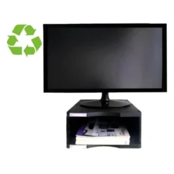 SOPORTE ARCHIVO 2000 PARA MONITOR POLIESTER 100% RECICLADO CON COMPARTIMENTO PARA FORMATOS DIN A4 Y FOLIO