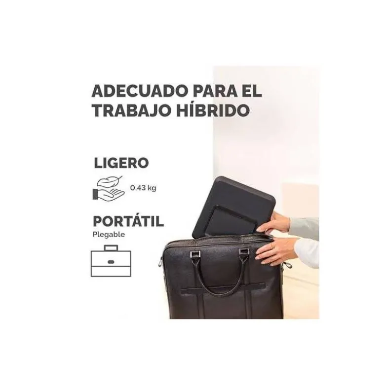 SOPORTE ELEVADOR FELLOWES BREYTA PARA PORTATIL 14" PLASTICO RECICLADO COLOR NEGRO 14X235X268 MM