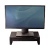 SOPORTE FELLOWES PARA MONITOR DESIGNER SUITES AJUSTABLE 3 ALTURAS CON BANDEJA NEGRO 406X111X244 MM HASTA 18 KG