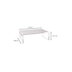 SOPORTE MAUL PARA MONITOR ACRILICO TRANSPARENTE S 320X198X100 MM