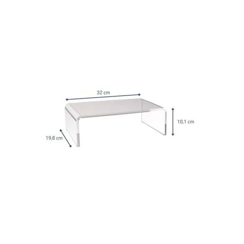 SOPORTE MAUL PARA MONITOR ACRILICO TRANSPARENTE S 320X198X100 MM