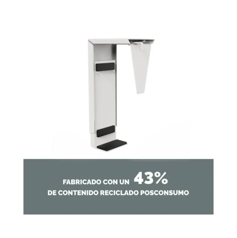 SOPORTE PARA CPU FELLOWES PARA USO DEBAJO MESA COLOR BLANCO