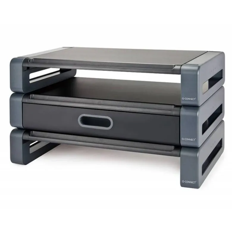 Soporte para monitor Deluxe Q-Connect con cajon incluido