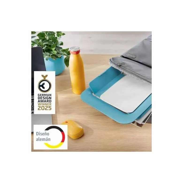 SOPORTE PARA PORTATIL LEITZ ERGO COSY AJUSTABLE 4 ALTURAS COLOR AZUL 310X50X247 MM
