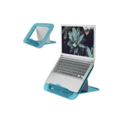 SOPORTE PARA PORTATIL LEITZ ERGO COSY AJUSTABLE 4 ALTURAS COLOR AZUL 310X50X247 MM