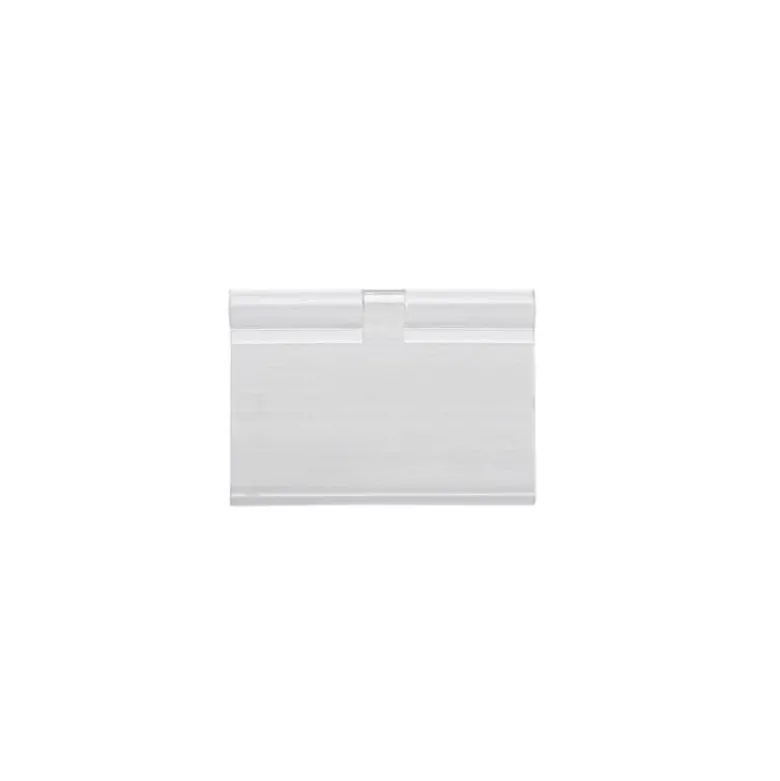 SOPORTE PORTAPRECIOS Q-CONNECT PARA GANCHOS EN T ETIQUETA 39X60MM TRANSPARENTE