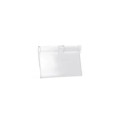 SOPORTE PORTAPRECIOS Q-CONNECT PARA GANCHOS EN T ETIQUETA 39X60MM TRANSPARENTE