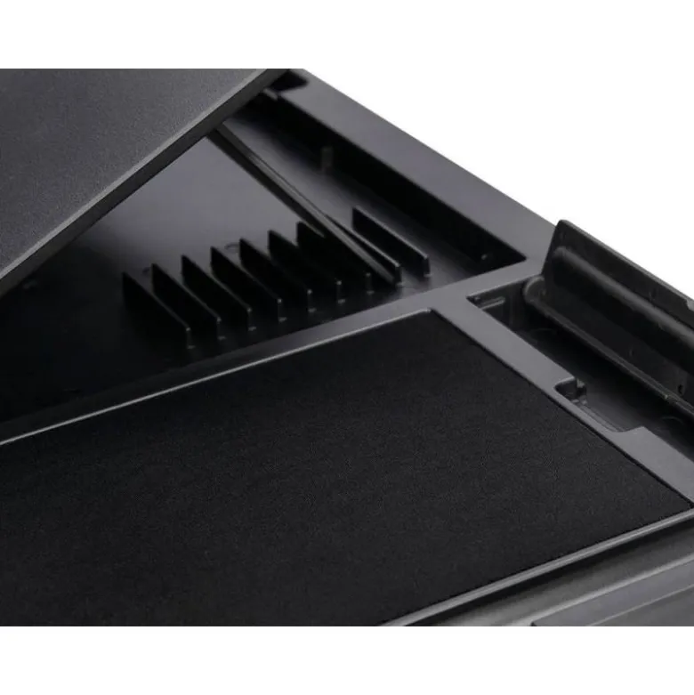 SOPORTE Q-CONNECT ANCHO PARA PORTATIL MOVIL RATON HASTA 17" AJUSTABLE 7 ANGULOS DIFERENTES COLOR NEGRO