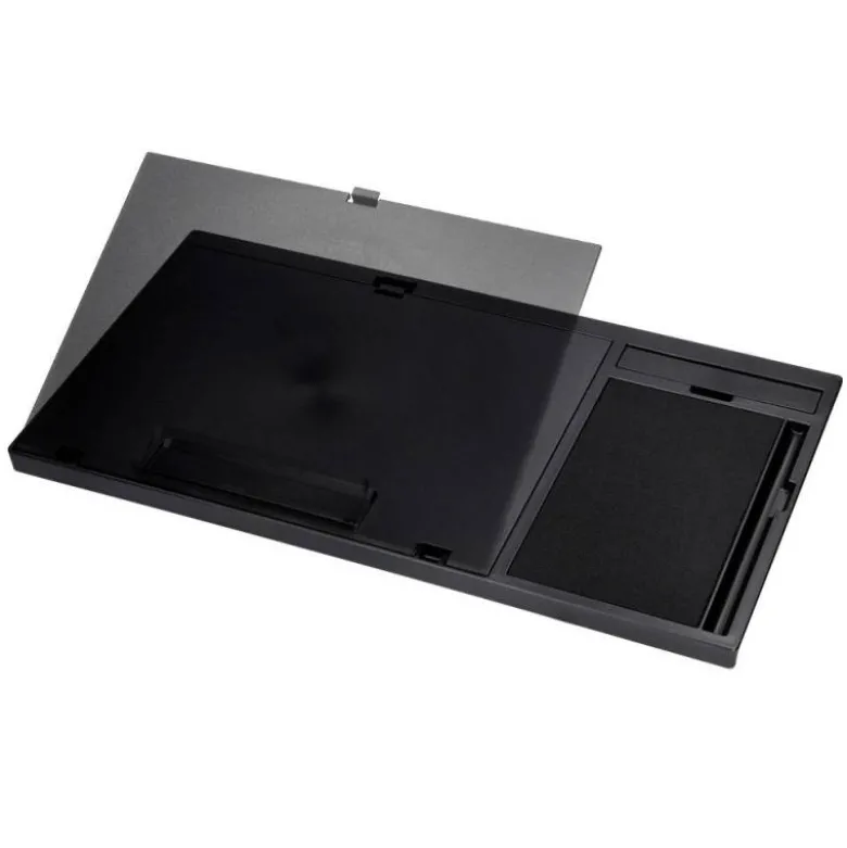 SOPORTE Q-CONNECT ANCHO PARA PORTATIL MOVIL RATON HASTA 17" AJUSTABLE 7 ANGULOS DIFERENTES COLOR NEGRO