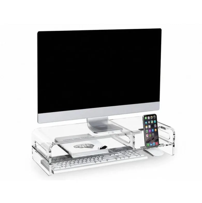 SOPORTE Q-CONNECT PARA MONITOR METACRILATO 508X203X114 MM