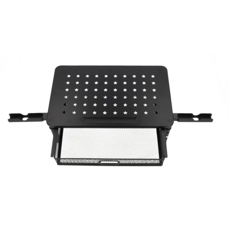 SOPORTE Q-CONNECT PARA MONITOR METALICO REGULABLE EN ALTURA CON CAJON Y DOS SOPORTES PARA MOVIL