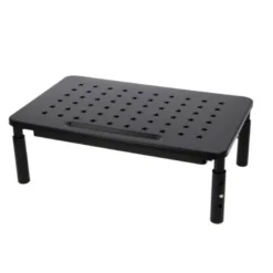 SOPORTE Q-CONNECT PARA MONITOR METALICO REGULABLE EN ALTURA CON BANDEJA 370X235X145 MM