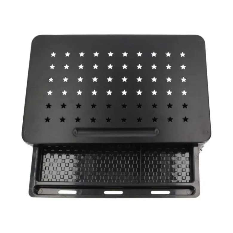 SOPORTE Q-CONNECT PARA MONITOR METALICO REGULABLE EN ALTURA CON BANDEJA 370X235X145 MM