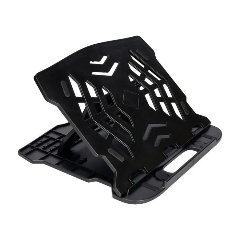 SOPORTE Q-CONNECT PARA PORTATIL HASTA 17" AJUSTABLE 7 ANGULOS DIFERENTES COLOR NEGRO 260X280X60 MM
