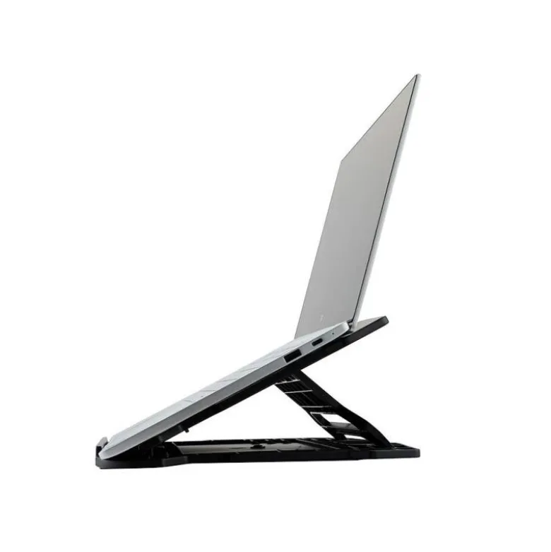 SOPORTE Q-CONNECT PARA PORTATIL HASTA 17" AJUSTABLE 7 ANGULOS DIFERENTES COLOR NEGRO 260X280X60 MM