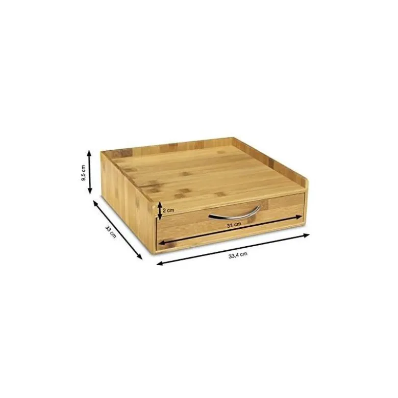 SOPORTE PARA CAPSULAS DE CAFE CEP SILVA BAMBU 1 CAJON 305X326X98 MM