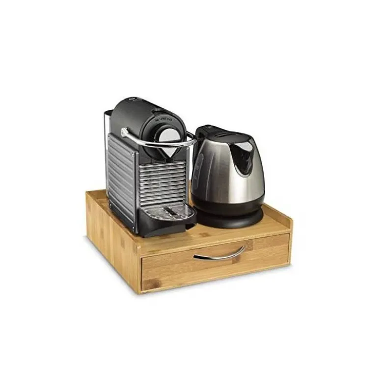 SOPORTE PARA CAPSULAS DE CAFE CEP SILVA BAMBU 1 CAJON 305X326X98 MM