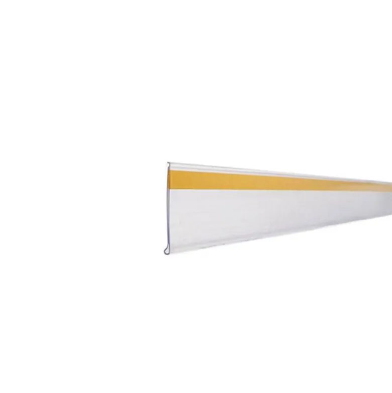 SOPORTE PORTAPRECIOS Q-CONNECT ADHESIVO PARA ESTANTERIA ETIQUETA 27X1000 MM SEMI-TRANSPARENTE