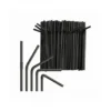 SORBETE ARTICULADO POLIPROPILENO NEGRO 6X230 MM PAQUETE DE 100 UNIDADES