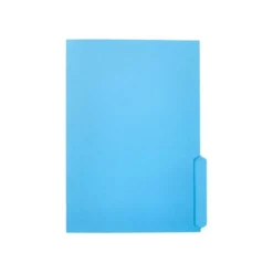 SUBCARPETA CARTULINA LIDERPAPEL FOLIO PESTAÑA INFERIOR 240G/M2 AZUL