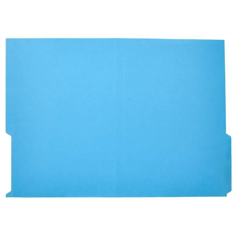 SUBCARPETA CARTULINA LIDERPAPEL FOLIO PESTAÑA INFERIOR 240G/M2 AZUL