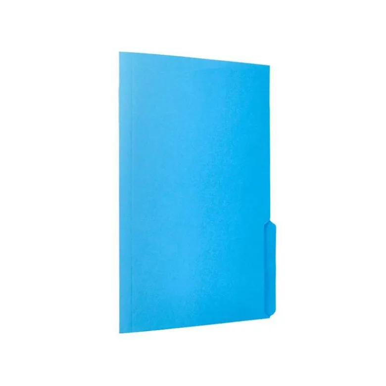 SUBCARPETA CARTULINA LIDERPAPEL FOLIO PESTAÑA INFERIOR 240G/M2 AZUL