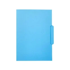 SUBCARPETA CARTULINA LIDERPAPEL FOLIO PESTAÑA CENTRAL 240G/M2 AZUL