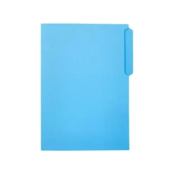 SUBCARPETA CARTULINA LIDERPAPEL FOLIO PESTAÑA SUPERIOR 240G/M2 AZUL
