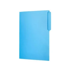 SUBCARPETA CARTULINA LIDERPAPEL FOLIO PESTAÑA SUPERIOR 240G/M2 AZUL